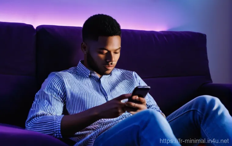 미니멀라이프 소셜 미디어 단절 - **Prompt:** A young adult (around 20-25 years old), dressed in casual, modest clothing like a long-s...